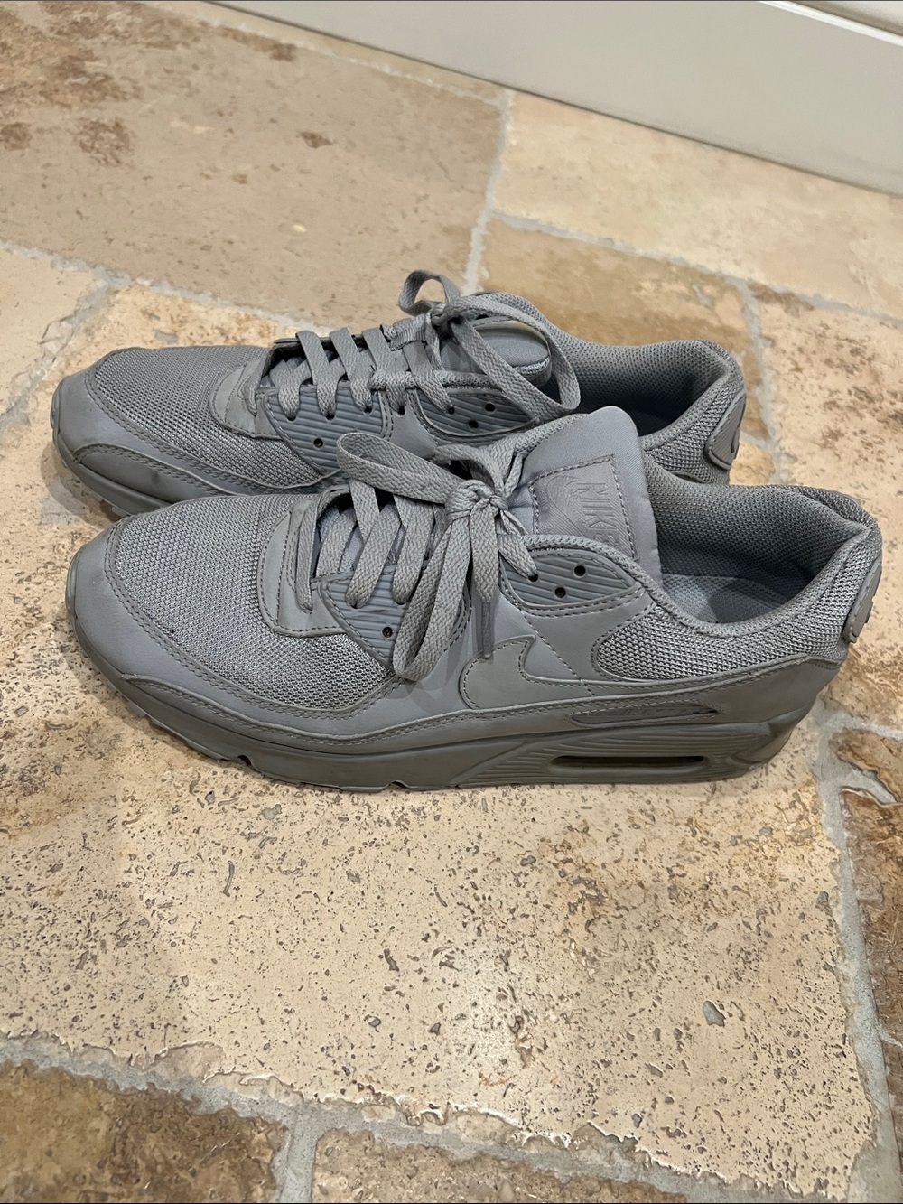 Nike Men’s Air Max 90 Sneakers in Light Grey
